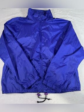 Eddie Bauer Men’s Blue Full Zip Lightweight Windbreaker Jacket XL Packable